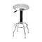 Seville Classics Stainless Steel Seat Pneumatic Adjustable Work Stool